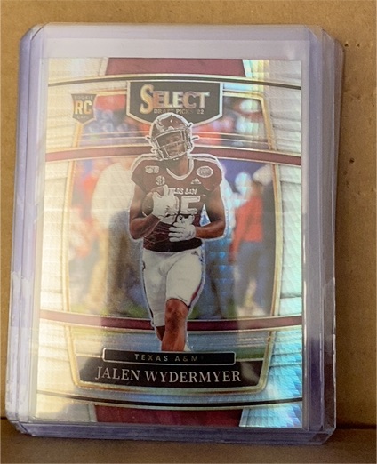 2022 Panini Select Draft Picks #19 Jalen Wydermyer — front