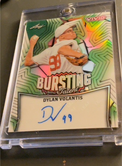 2025 Leaf Vivid Bursting With Talent Dylan Volantis — front