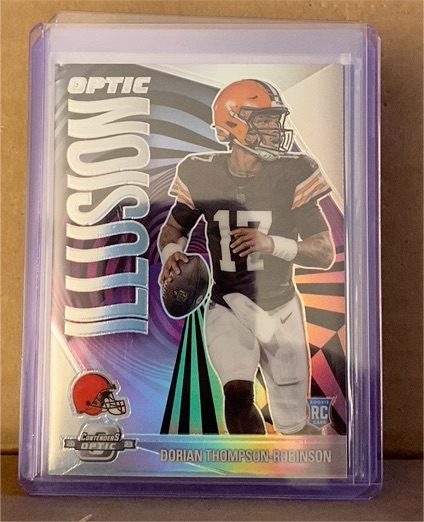 2023 Panini Contenders Optic Illusion #Q3690 Dorian Thompson-Robinson RC — front