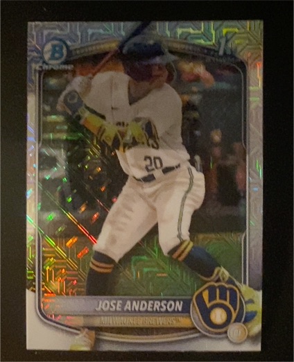 2025 Bowman Chrome #BCP-193 Jose Anderson — front