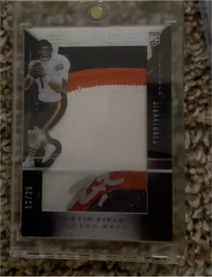 2021 Panini Black #SRJ-JFI Justin Fields — front