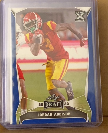 2023 Leaf Draft #56 Jordan Addison — front