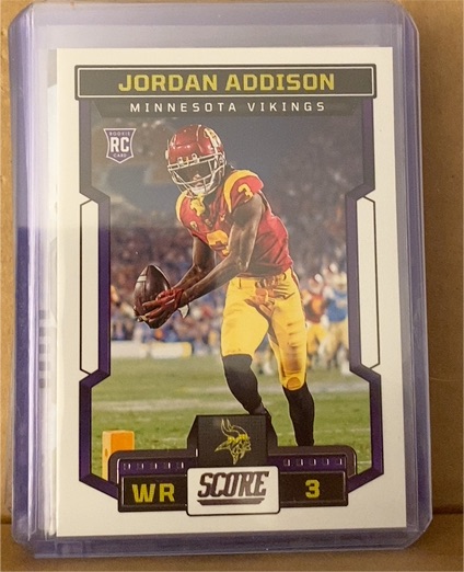 2023 Panini Score #346 Jordan Addison Rookie — front