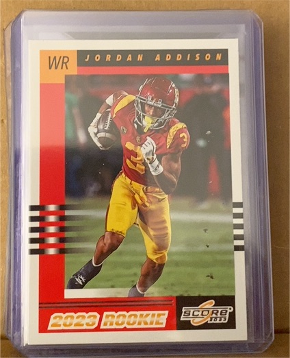 2023 Panini Score 2003 Throwback Rookie #7 Jordan Addison — front