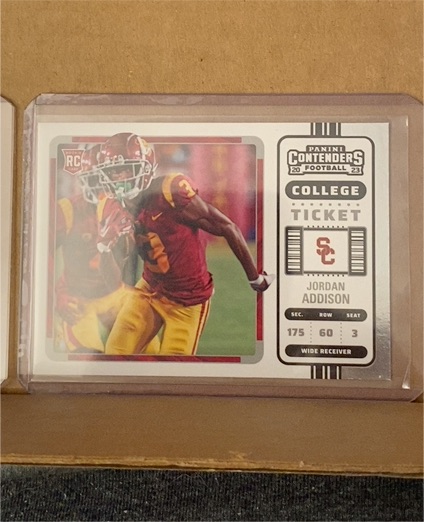 2023 Panini Chronicles Draft Picks Contenders College Ticket #14 Jordan Addison — front