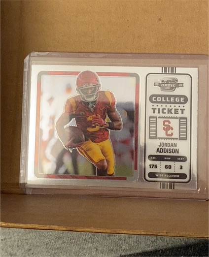 2023 Panini Chronicles Contenders Optic College Ticket #7 Jordan Addison — front