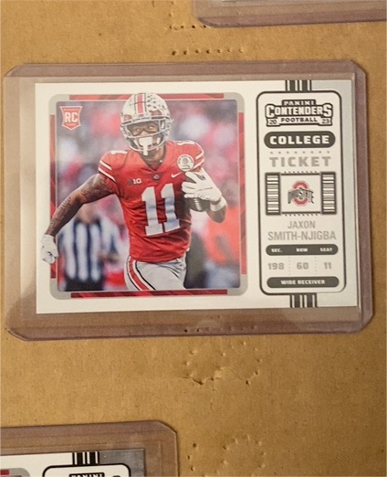 2023 Panini Chronicles Contenders College Ticket #15 Jaxon Smith-Njigba — front