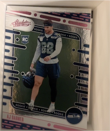 2024 Panini Absolute #184 AJ Barner Rookie — front
