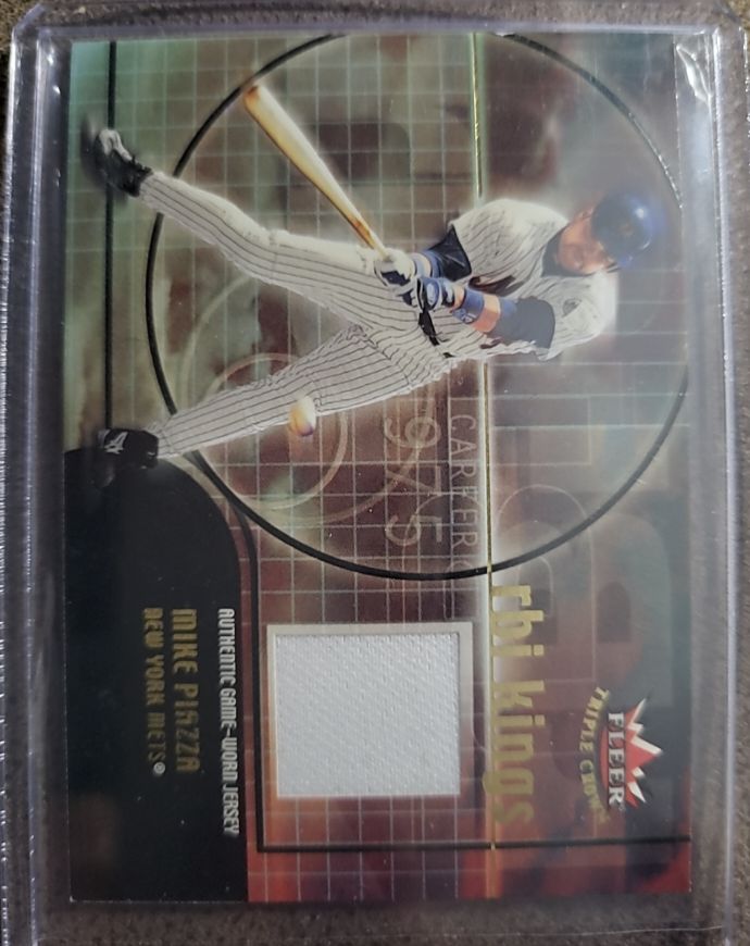 2002 Fleer Triple Crown RBI Kings Mike Piazza — front