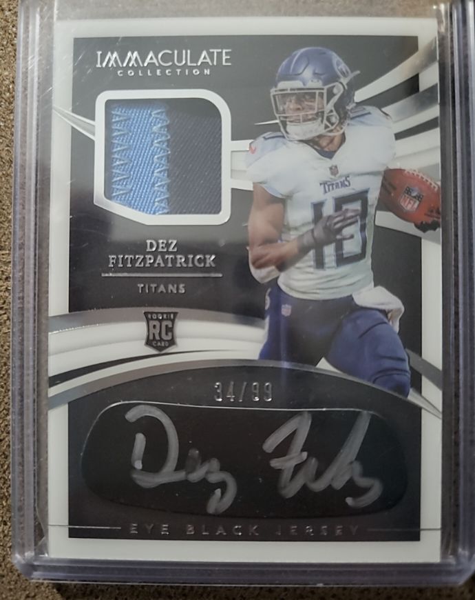 2021 Panini Immaculate Collection #34 Dez Fitzpatrick — front