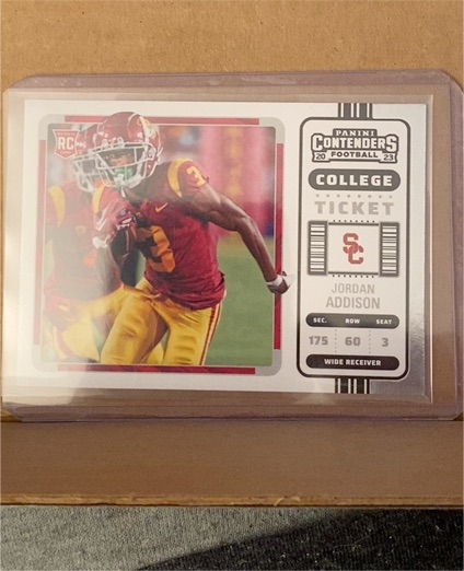 2023 Panini Chronicles Draft Picks Contenders College Ticket #14 Jordan Addison — front