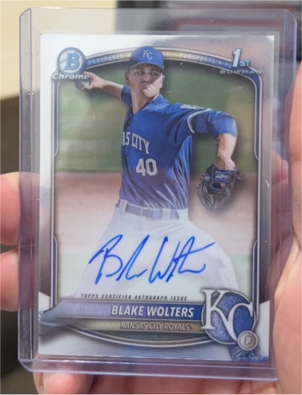 2025 Bowman Chrome #CPA-BW Blake Wolters — front