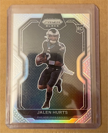 2020 Panini Chronicles Prizm Black #PB-19 Jalen Hurts — front