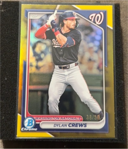 2024 Bowman Chrome #38/50 Dylan Crews — front