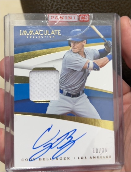 2018 Panini Immaculate Collection #10 Cody Bellinger — front