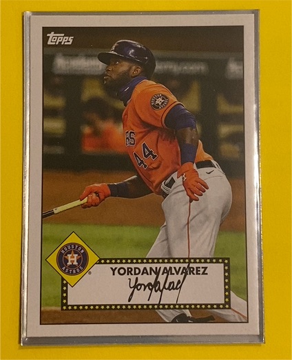 2021 Topps Series 1 1952 Redux #T52-3 Yordan Alvarez — front