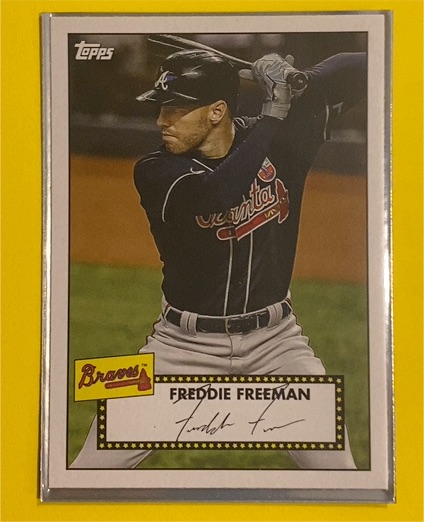 2021 Topps 1952 Redux #T52-42 Freddie Freeman — front