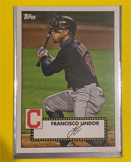 2021 Topps 1952 Topps Redux #T52-10 Francisco Lindor — front