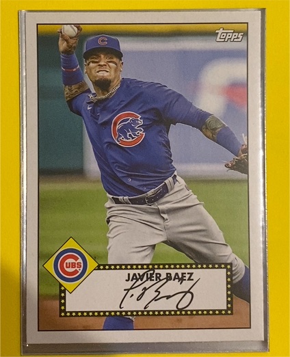 2021 Topps 1952 Topps Redux #T52-4 Javier Baez — front