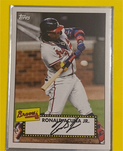2021 Topps 1952 Topps Redux #T52-45 Ronald Acuna Jr. — front