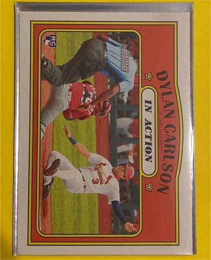 2021 Topps Heritage #296 Dylan Carlson — front