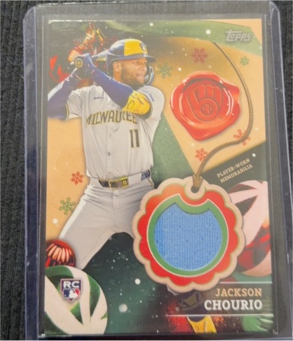 2024 Topps Holiday #RC-JCH Jackson Chourio — front