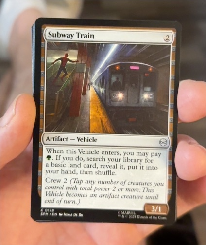 2025 Magic: The Gathering #178 Subway Train — front