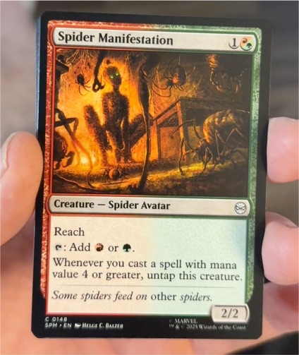 2025 MTG Spider Manifestation #0148 — front
