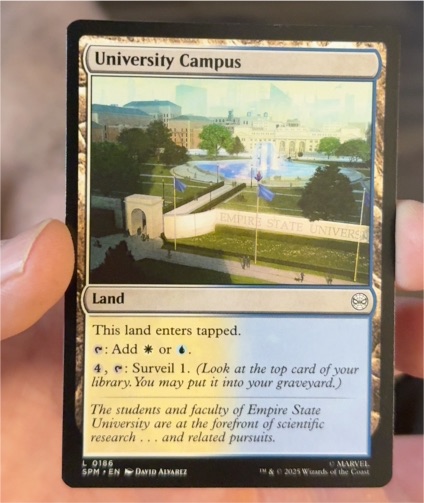 2025 Marvel's Spider-Man #186 University Campus — front