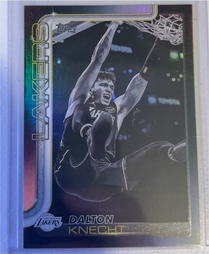 2025-26 Topps Basketball Blackout #153 Dalton Knecht — front