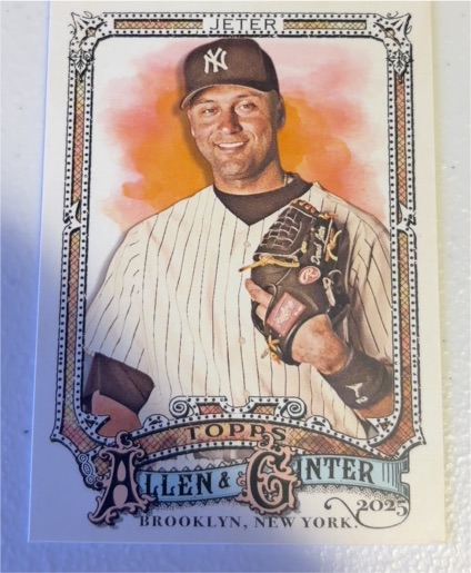 2025 Topps Allen & Ginter #21 Derek Jeter — front