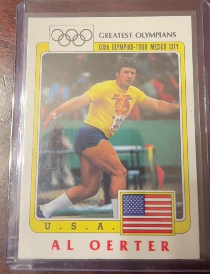 1983 Topps Greatest Olympians #1 Al Oerter — front