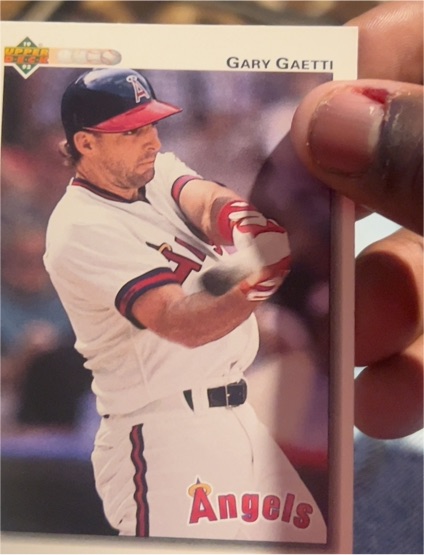 1992 Upper Deck #321 Gary Gaetti California Angels — front