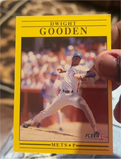1991 Fleer #148 Dwight Gooden — front