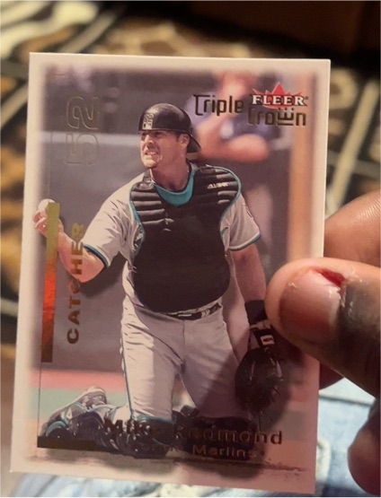 2001 Fleer Triple Crown #143 Mike Redmond Marlins — front