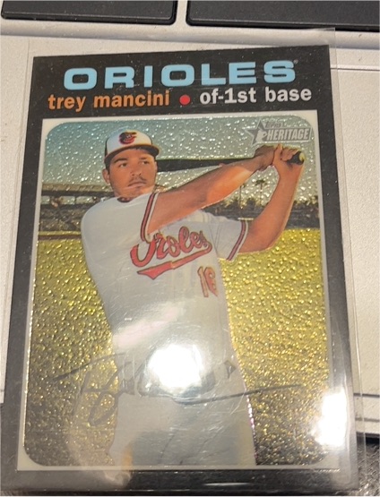 2020 Topps Heritage #346 Trey Mancini — front