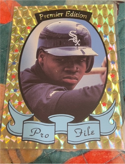 1992 Premier Edition Pro File #5 Frank Thomas — front