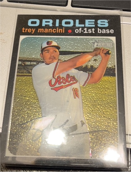 2020 Topps Heritage #346 Trey Mancini — front