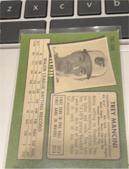 1971 Topps #316 Trey Mancini — front