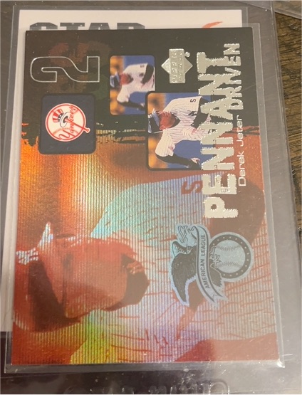 2000 Upper Deck #PD1 Derek Jeter Pennant Driven — front