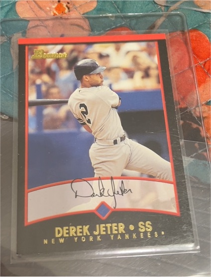 2001 Bowman #75 Derek Jeter — front