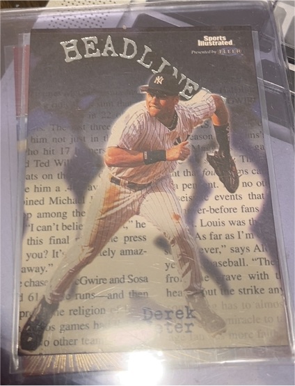 1999 Fleer Sports Illustrated Headliners #21HL Derek Jeter — front