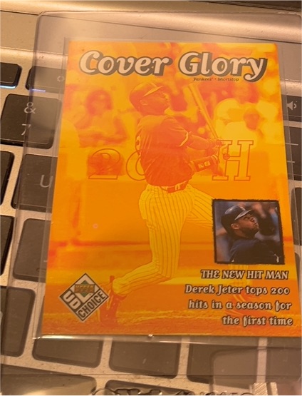 1999 Upper Deck UD Choice #33 Derek Jeter Cover Glory — front