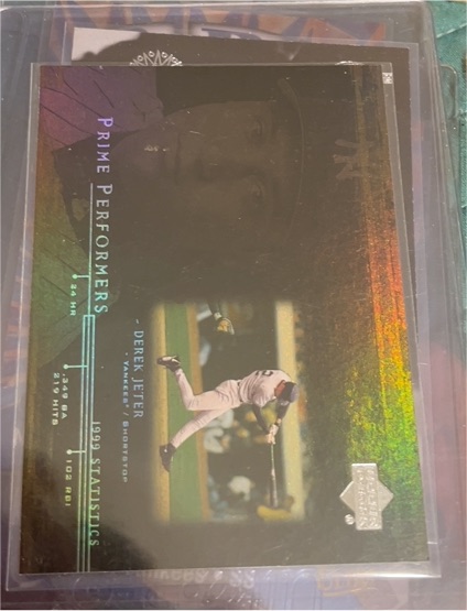 2000 Upper Deck Prime Performers #PP5 Derek Jeter — front