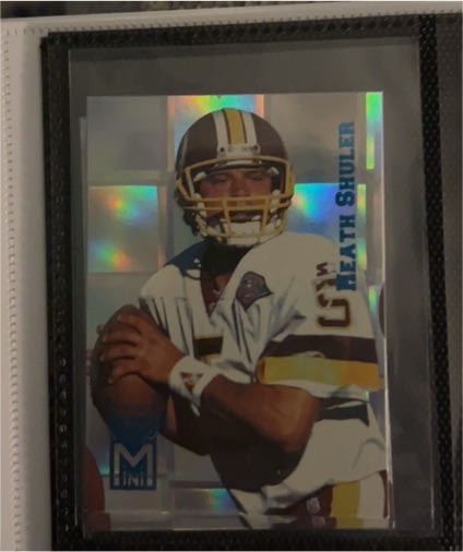 1995 Playoff Prime Mini #25 Heath Shuler — front