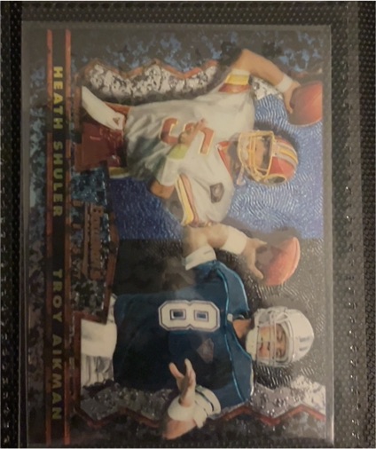 1994 Topps Stadium Club Troy Aikman & Heath Shuler — front