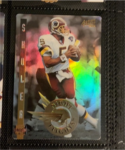 1995 Action Packed Monday Night Football #S Shuler — front