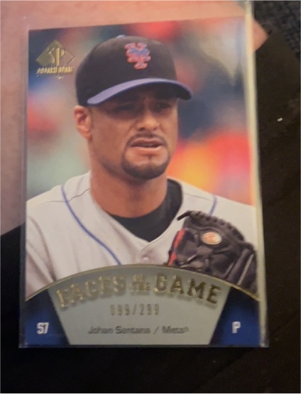 2009 Upper Deck SP Authentic Faces of the Game #S7 Johan Santana — front