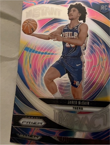 2024-25 Panini Prizm #10 Jared McCain Instant Impact Silver Prizm — front