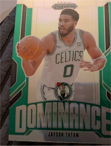 2024-25 Panini Prizm #13 Jayson Tatum Dominance — front